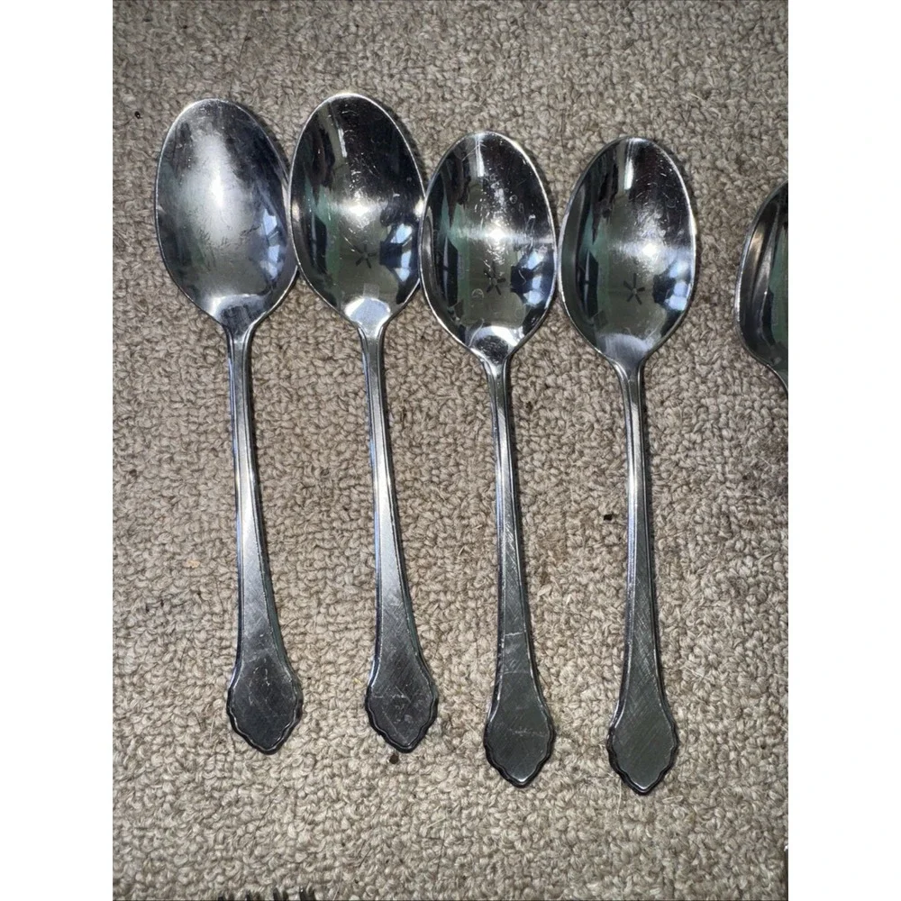 15 Pc Oneida Ltd Wm A‎ Rogers Deluxe Summer Mist  AUTUMN GLOW Stainless Flatware